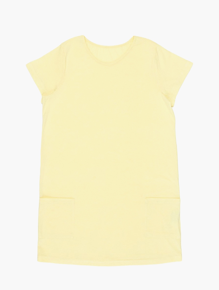 Light yellow t shirt dress sales